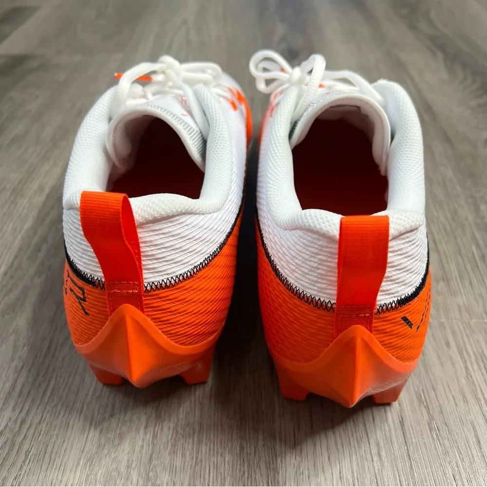 New Nike Vapor Edge Speed 360 2 White Brilliant Orange FQ4045-100 Cleats Size 15